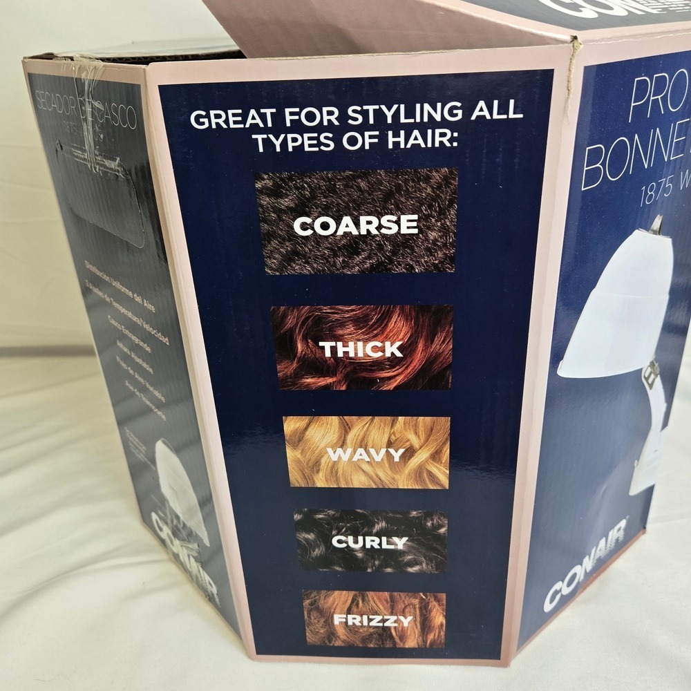 Conair Pro Style Bonnet Dryer, Model HH320RNX, Collapsible, 1875 W, New Open Box - Picture 10 of 15